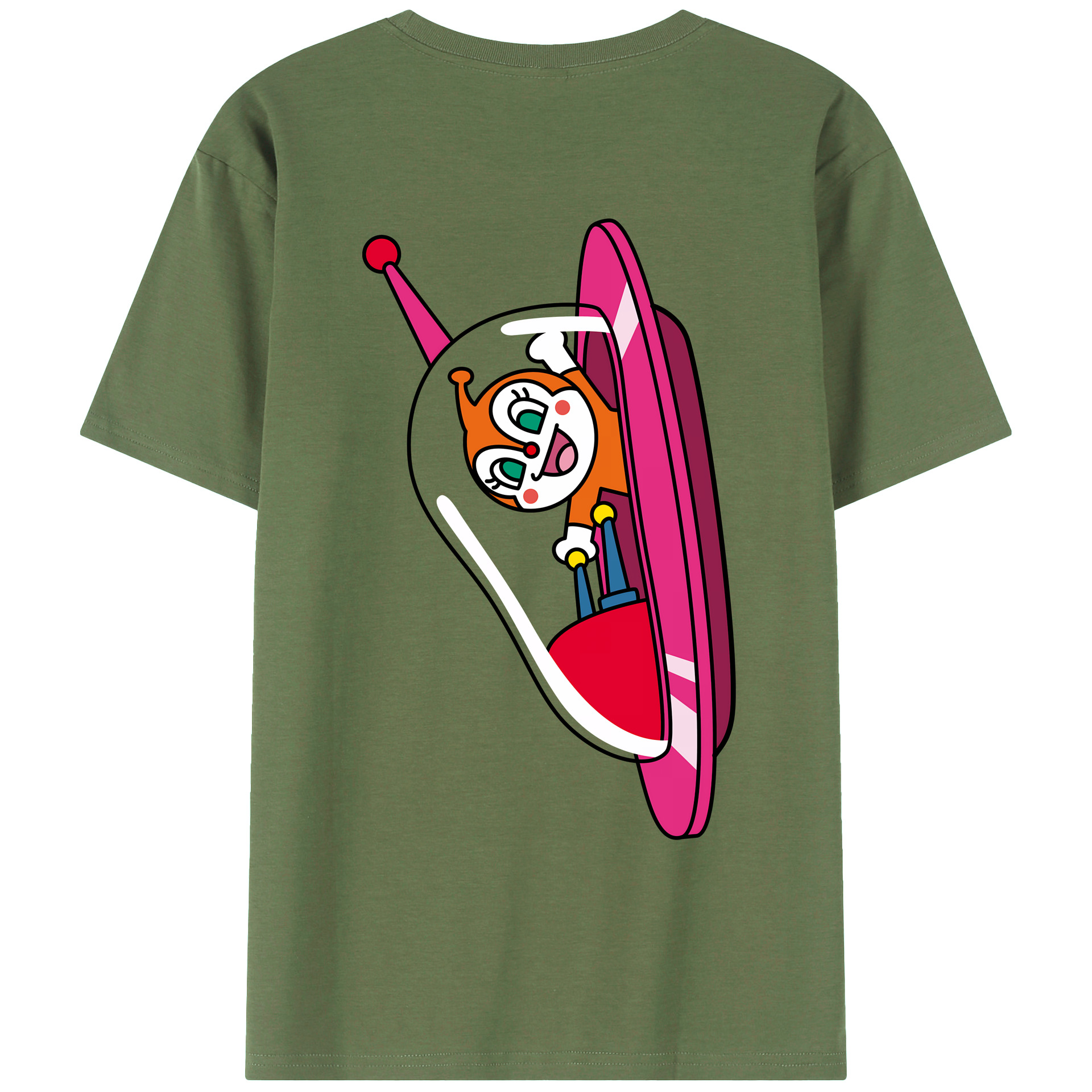（画像用） アンパンマン Anpanman 綿100％ メンズ半袖Tシャツ（バックプリント） 通気性